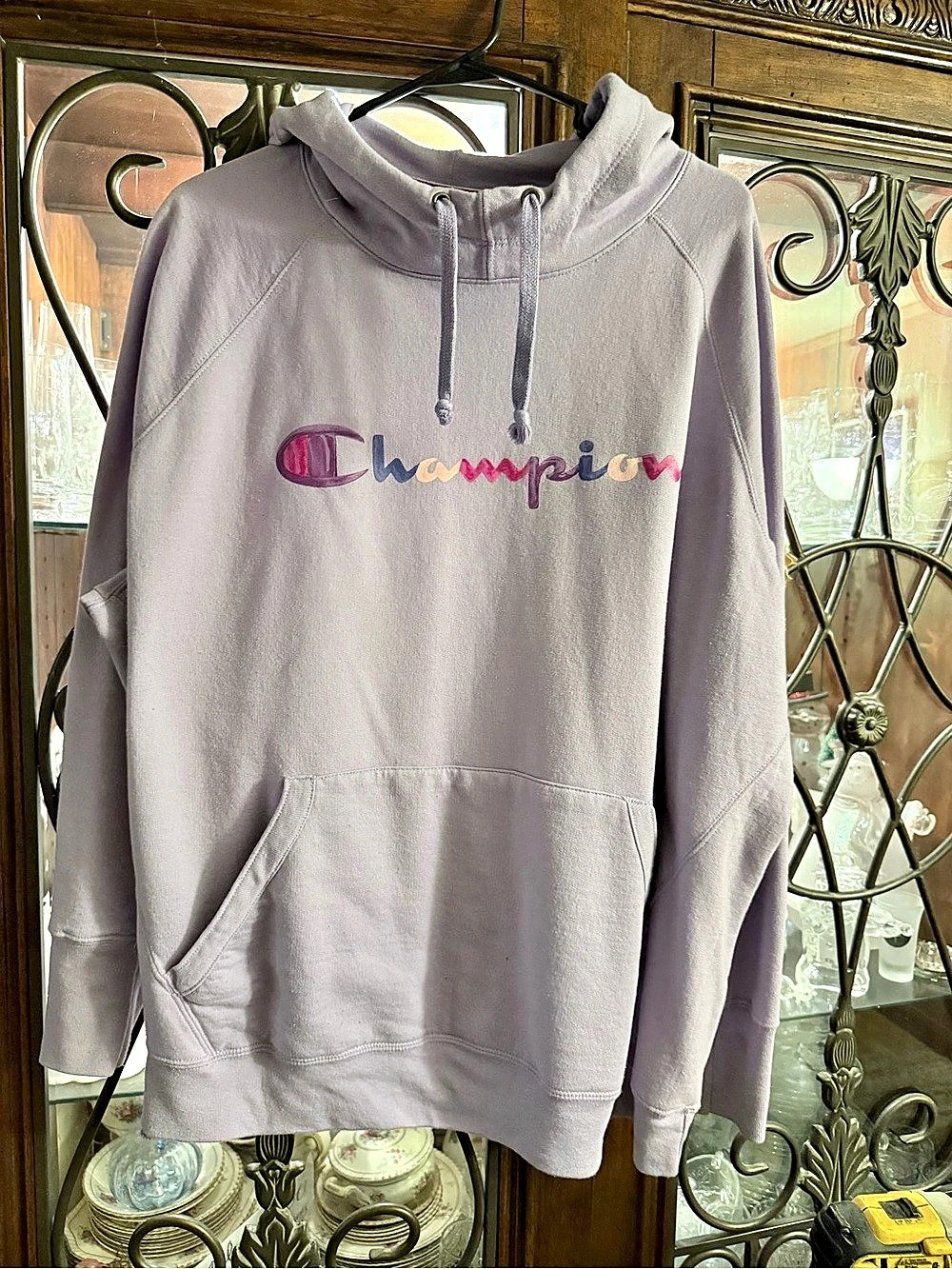 Champion Pullover Hoodie in Purple Size Medium Like New
